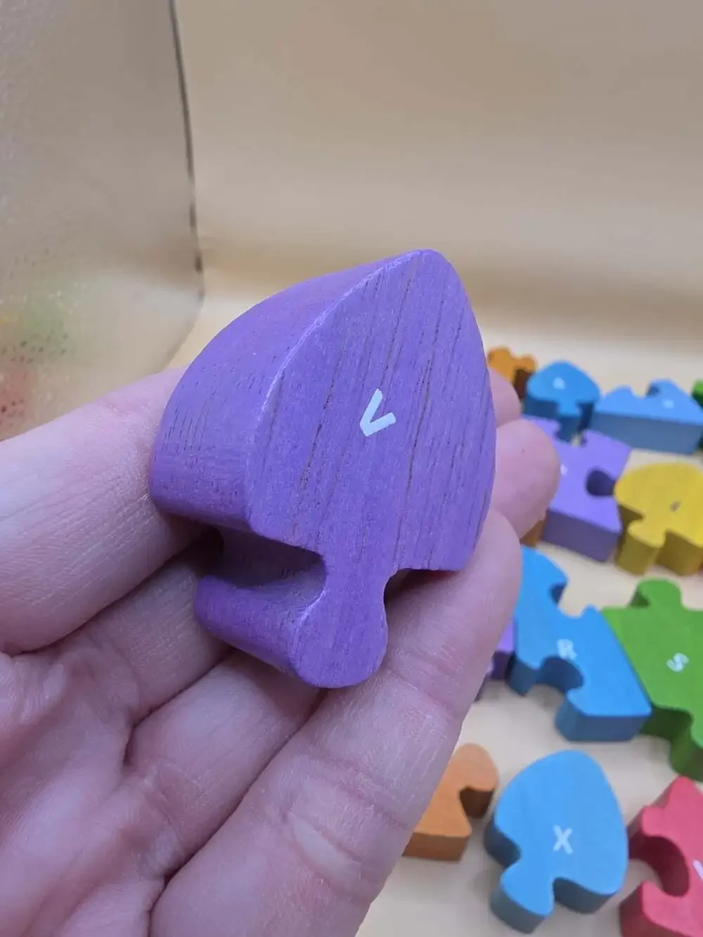 Dinosaur A to Z Alphabet Chunky Wooden Puzzle Uppercase & Lowercase Letters